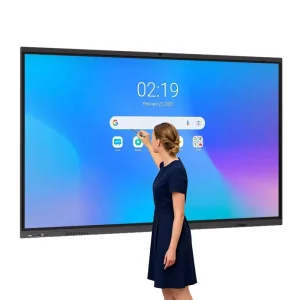 75 Inch Smart Meeting Panel 2*15W Speakers 260W Max Power IPS Wide Viewing Angle 178° for Conference Training