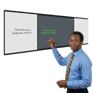 75 Inch Smart Nano Blackboard 146 162 Push Pull Interactive Whiteboard 4K LED IR Anti Glare Meeting Room Conference
