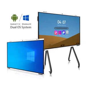 75 inch All in one Interactive Smart Panel with Capacitive Touch Screen 4K Dual system Conference and Education Tablet