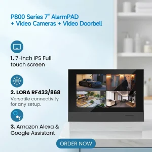 7Inch Touch Screen Home Alarm Security Video Cameras Video Doorbell Smart WiFi GSM Battery Powered Smart Alarm System