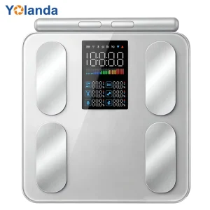 8 Electrode Smart Body Composition Monitor Scale with 50 Body Data for Home Gym Fitness Use