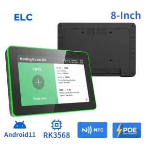 8 INCH LED-lit Android Commercial Tablet RK3568 5MP NFC POE Digital Signage Intelligent Control Panel