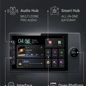 8 Inch Home Automation Management System Solution Smart Switch Touch Screen 5G WiFi Zigbee Gateway Control Panel Tuya
