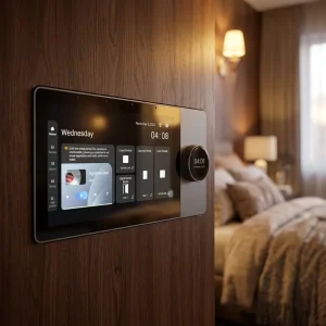 8 Inch Smart Control Touch Panel with Tuya Bluetooth for Hotel Automation and Smart Home Systems