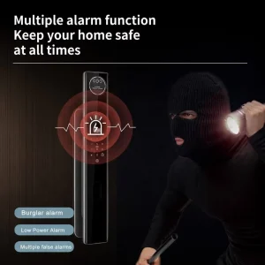 8 in 1 Smart Door Lock Face Recognition Palm Vein Video Camera Tuya WiFi Keyless Aluminum Alloy Deadbolt for Resort Hotel