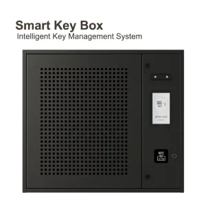80 Key Slots Smart Key Cabinet RFID Key Control Safe Box Electronic Key Management System Wall Mounted NFC Fingerprint Face Cold
