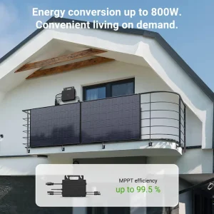 800W Balcony Solar Kit 4pcs 200W Flexible Solar Panel With 800W On-Grid Micro Inverter WiFi APP Plug and Play