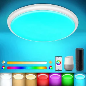 85 265VAC 24W 36W RGBCCT Tuya Wifi Zigbee Ultrathin Three Anti intelligent Ceiling Light