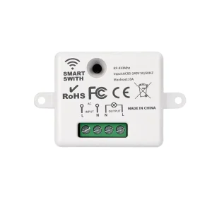85V 240V 433MHz Wireless Remote Control Light Switch 10A Receiver Module for LED Bulb & Fan Smart Home System