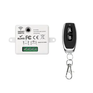 85V 240V Wireless DIY Smart Home System Remote Control Switch Set 433MHz Relay Receiver Learning Code LED Light Control