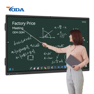 86 Inch Interactive Flat Panel Smart Board Touch Screen 4K Android Interactive Whiteboard with Wireless Presentation