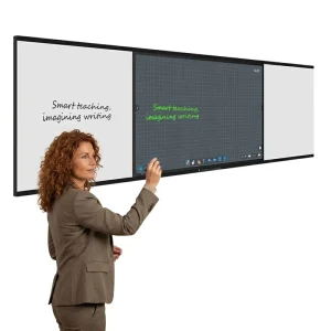86 Inch Nano Blackboard Interactive Screen 4K Capacitive 3 in 1 Side Writing Push Pull School Teaching
