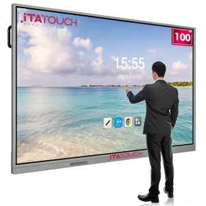 86 Inch RK3588 Android 15 Interactive Flat Panel 6 TOPS NPU EDLA Certified 4K Smart Board for K12 Classroom