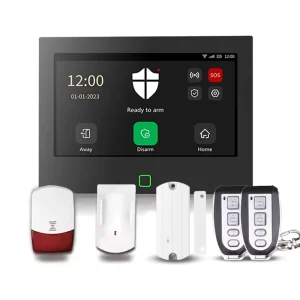 868MHz 7 Inch Wireless WiFi 4G GSM Smart Home Alarm System Security HD Panel Bidirectional Motion Sensor Backup Alarm
