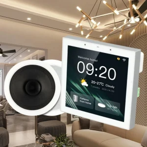 86W 4 Inch Touch Screen Display Home Stereo Amplifier Multi Function Wall Mounted Smart Zigbee Switch