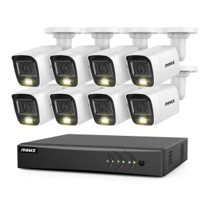 8CH for Home Surveillance 3K 5MP DVR Recorder Security System 1080p ADL200 TVI Smart Dual Light Microphone Analog Camera