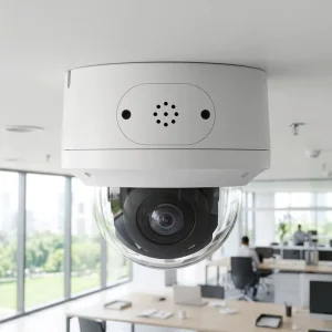 8MP 4K POE PTZ Vandalproof IK10 CCTV Security Camera Compact Mini 2 Way Audio AI Human Detection IR Night Vision IP66 H.265+ VMS