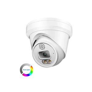 8MP 4K Smart Color Night Color Vu Turret PoE IP Security Camera Outdoor Spotlight&Siren 2 Way Talk AI Human & Vehicle Detection