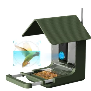 8MP 4K UHD Resolution 2.4G 5G Dual Band 10000+ Species Bird AI Identification Smart Bird Feeder Camera IP66 Waterproof Solar