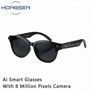 8MP Camera AI Translation Smart Eyewear Shooting Glasses POV Video Recording for Productivity Work Vlogging
