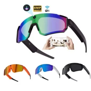 8MP Outdoor Recording Smart AI Multi-color Sunglasses with 120 Wide Angle Camera for Riding Hiking