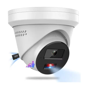8MP Red Blue Flash Sound Alarm VK383F LIUF PV Full Color Smart Hybrid Light Remote Live View P2P IP Camera Plug and Play
