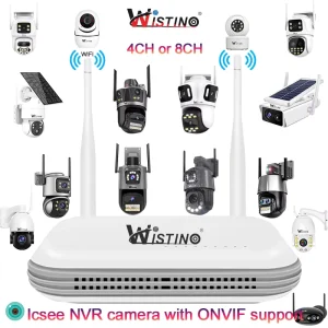8ch 5MP AI Wifi Bullet System Cctv Camera Security Nvr Kit Night Vision Motion Detection Kit Cctv Camera System