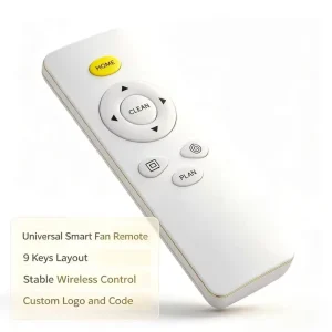 9 Keys IR & RF433 Wireless Remote Control ABS Plastic for Home Smart Fan OEM ODM Customized Factory Supply