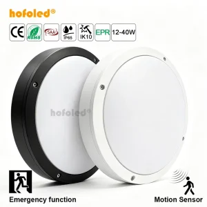90-180Mins Staircase Battery Backup Emergency LED Ceiling Light Wall Mounted LED Microwave Motion Sensor Bulkhead Light