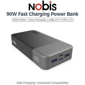 90W 20000mAh 20000 MAh High Capacity Led Display Laptop Phone Charger Super Fast Charging Powerbank Pocket Portable Power Bank
