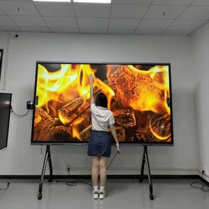 98 100 110 Inch 4K Display Smart Board Touch Screen School Teaching Flat Panel Interactive Whiteboard