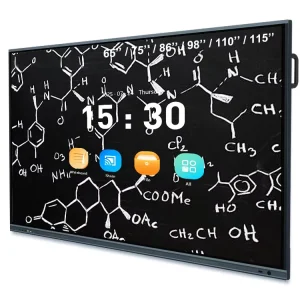 98 Inch Android 14 15 16 Interactive Smart Board for Teaching 40 Point Touch Wireless Screen AI Camera FCC ROHS CE Cerf