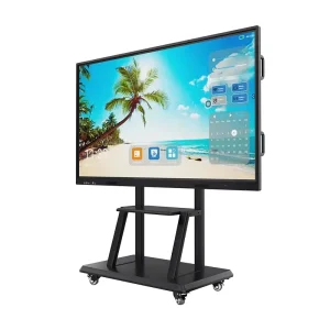 98 inch 4K All Metal Floor Stand Conference Teaching Touch All in one Machine 20 Points LCD Led Panel for Education and Meeting