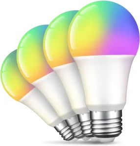 9W E27/B22 Multicolor Dimmable WiFi-Compatible Smart LED Bulb