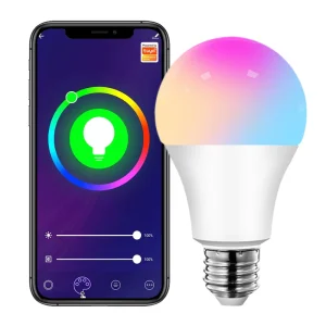 9W E27 WiFi Smart LED Bulb, 850 lm RGB, Smart Life App Control, Alexa/Google Home Compatible, Dimming, Timer, 110V/220V