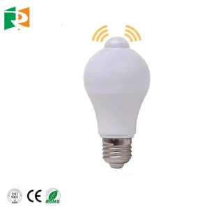 9W E27 LED Smart Motion Sensor Globe Bulb with PIR Sensor, 220V AC Power