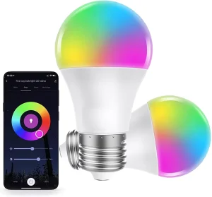9W RGB Smart LED Light Bulb, E27 A60, Smart Control, Residential, Computer-Controlled, Bluetooth, AC, RGB Bluetooth