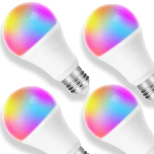 9W Tuya Smart WiFi Light Bulb with Blue App Control and 12W RGB CCT Dimmable E27 Remote-Controlled Light Bulb