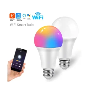 9W/12W/15W Smart Color-Changing RGB LED Globe Bulb with Wi-Fi/Bluetooth and E27 Base