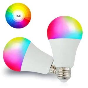 9W Dimmable Wireless LED Smart Bulb with App Control, RGB + Living Room CCT
