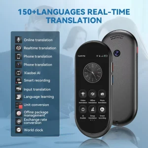 A10 AI Translation Device, 4G Online Global Language Translation, Portable Mini Voice Translator