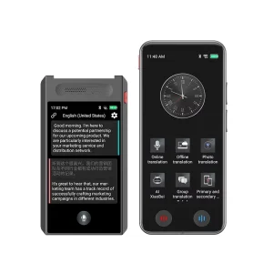 A100 Dual-Screen AI Voice Translator, 150 Online Languages, 75 Photo Translation Languages