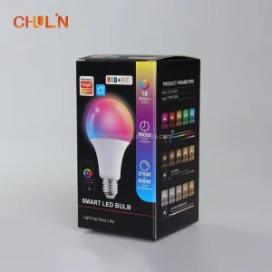 Chulin Smart Light Bulb A19 9W 10W 12W, Alexa Google Home Tuya RGB CCT Bulb, A60 LED Smart Light Bulb