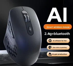 A19 AI-powered Ergonomic Rechargeable Smart Voice Mouse Typing 2.4G Wireless for Writing Spreadsheets Charting PPT Presentations