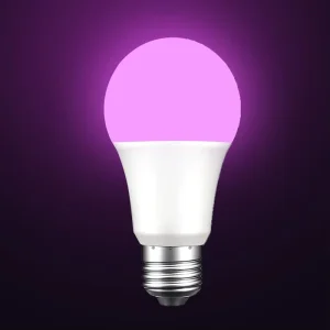 Smart A19 E26 E27 LED Bulb, Alexa-Compatible, 16 Million Colors RGBWW, PC Material, 100–265V