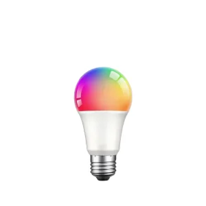 A19 Smart LED Light Bulb, Wireless RGB Multicolor Dimmable, Compatible with Household AC Power, App-Controlled via Wi-Fi