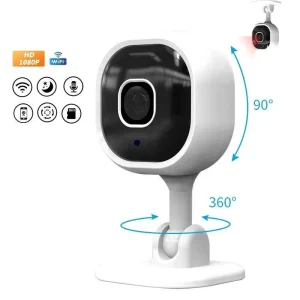 A3 WiFi Smart Home Camera 1080P HD Indoor Monitoring Camera with Night Vision Motion Detection Two Way Voice Audio