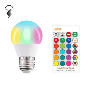 Remote-Control Smart Color A50 3W RGB + W AC85-265V LED Color Bulb E27 B22