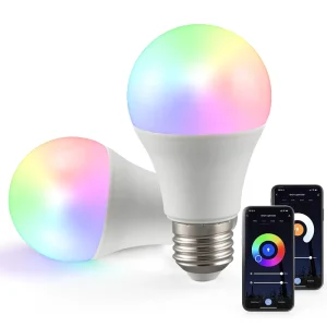 A60/A19 Voice-Controlled RGB + CCT Wireless Smart LED Bulb