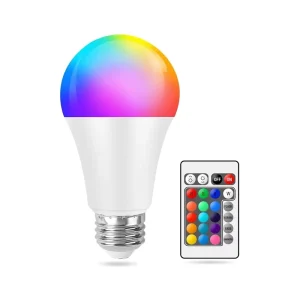 A60 Smart Bulb Light Led Light Bulb 5W 9W Color Changing RGB LED Bulb E27 110v 220v Remote Control